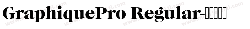 GraphiquePro Regular字体转换